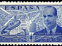 Spain 1939 Juan De La Cierva 1 Ptas Brown Edifil 884